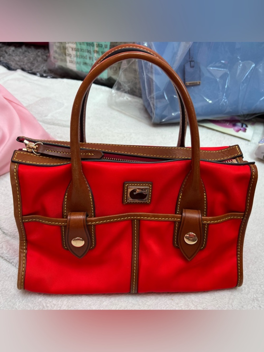 Like New Dooney & Bourke Glowing Red Handbag - Picture 3 of 5